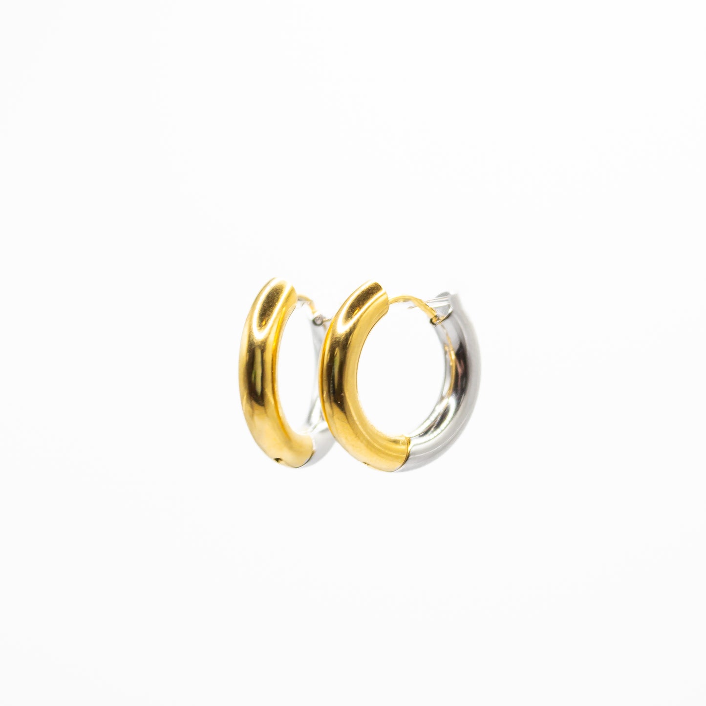 Gold Silver Hoops